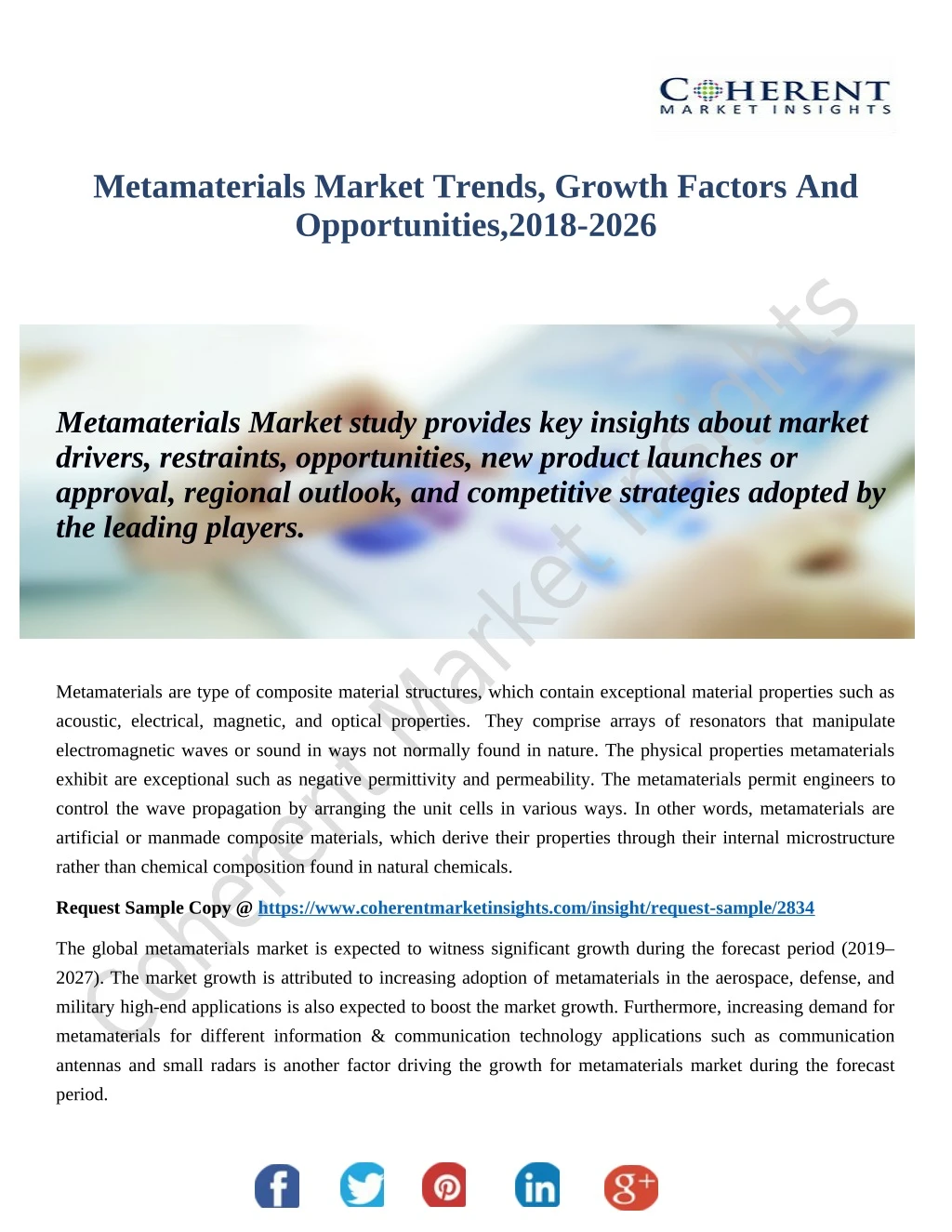 metamaterials market trends growth factors