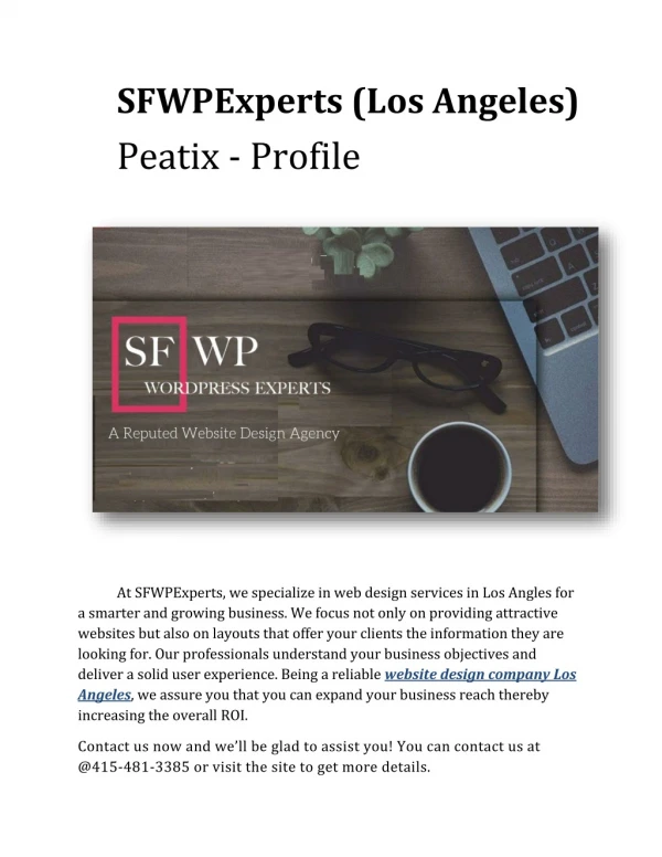 SFWPExperts (Los Angeles) - Peatix - Profile