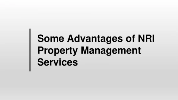Property Management Services For NRI in India