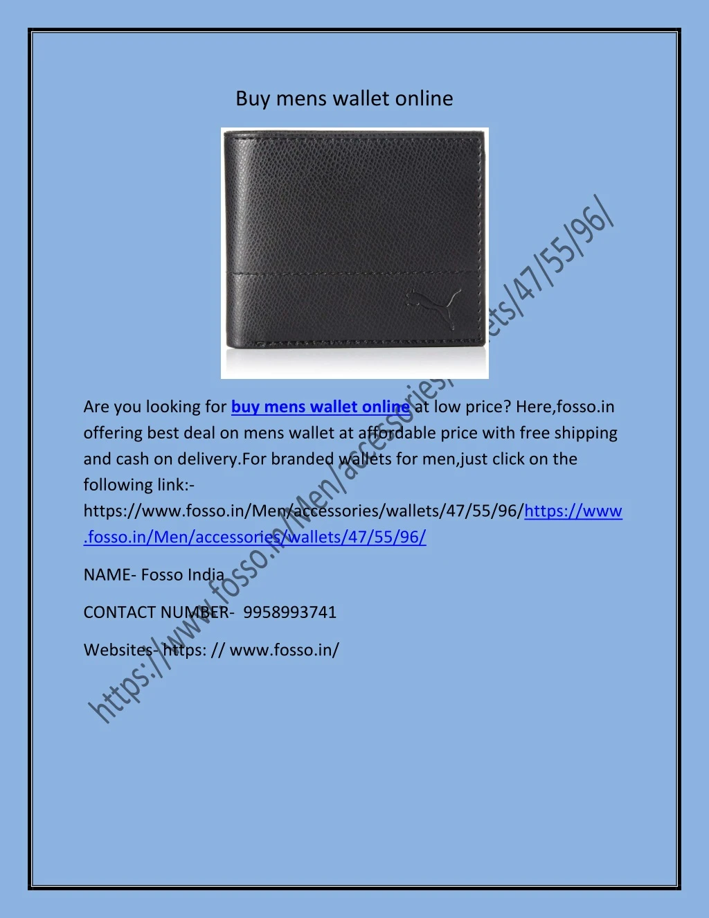 buy mens wallet online