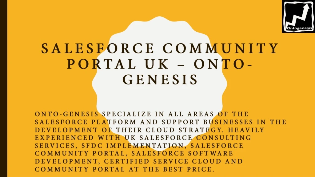 salesforce community portal uk onto genesis
