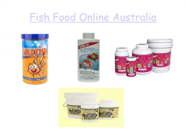 Fish Food Online Australia
