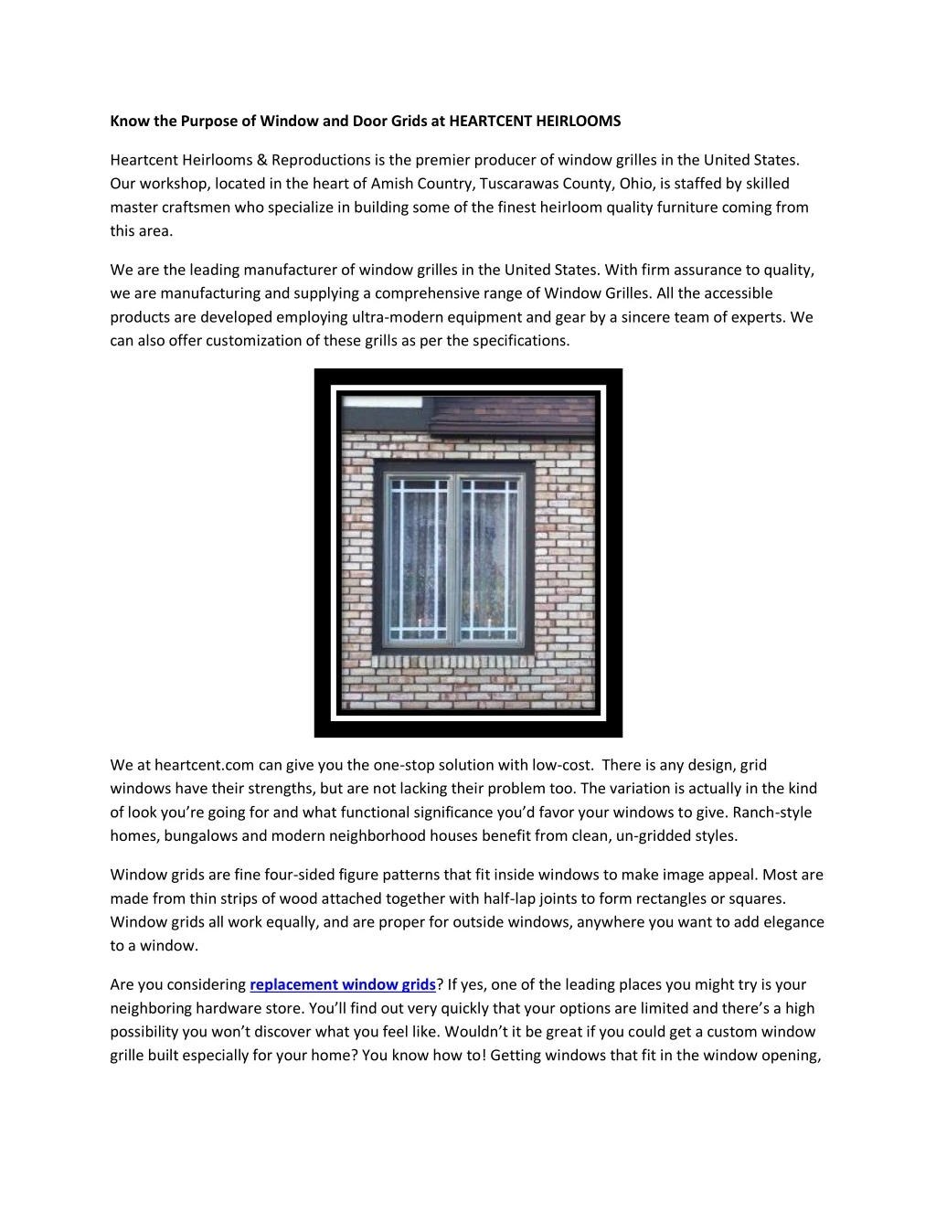 know the purpose of window and door grids