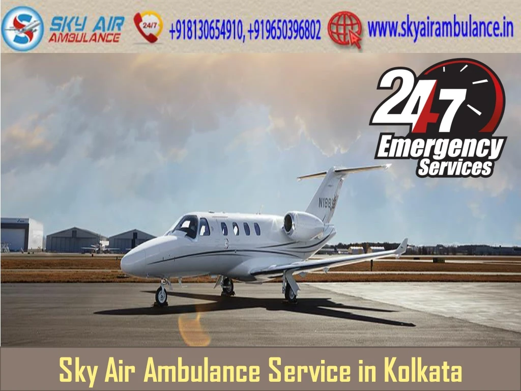 sky air ambulance service in kolkata