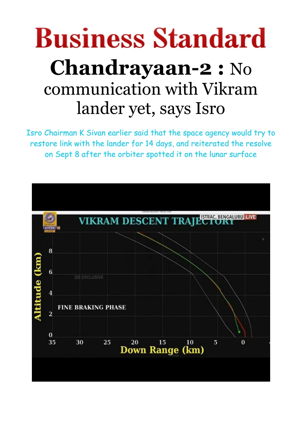 chandrayaan 2 no communication with vikram lander