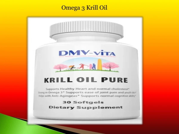 Omega 3 krill oil