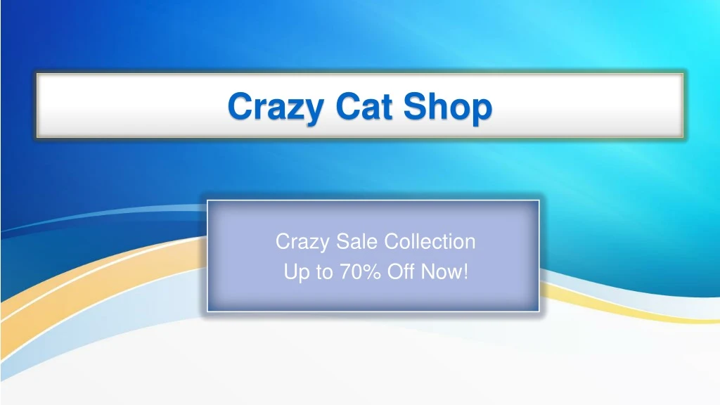 crazy cat shop