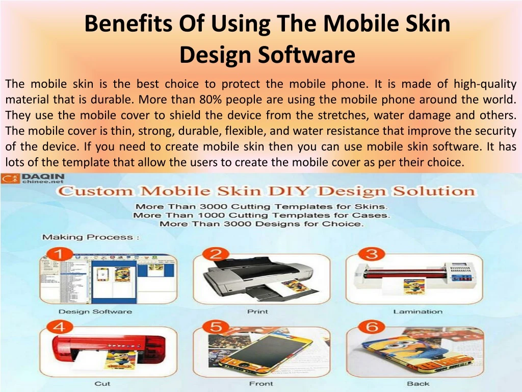 benefits of using the mobile skin design software