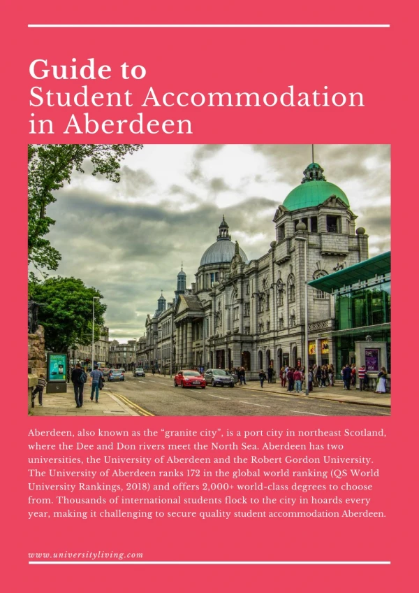 Guide to Student Accommodation in Aberdeen