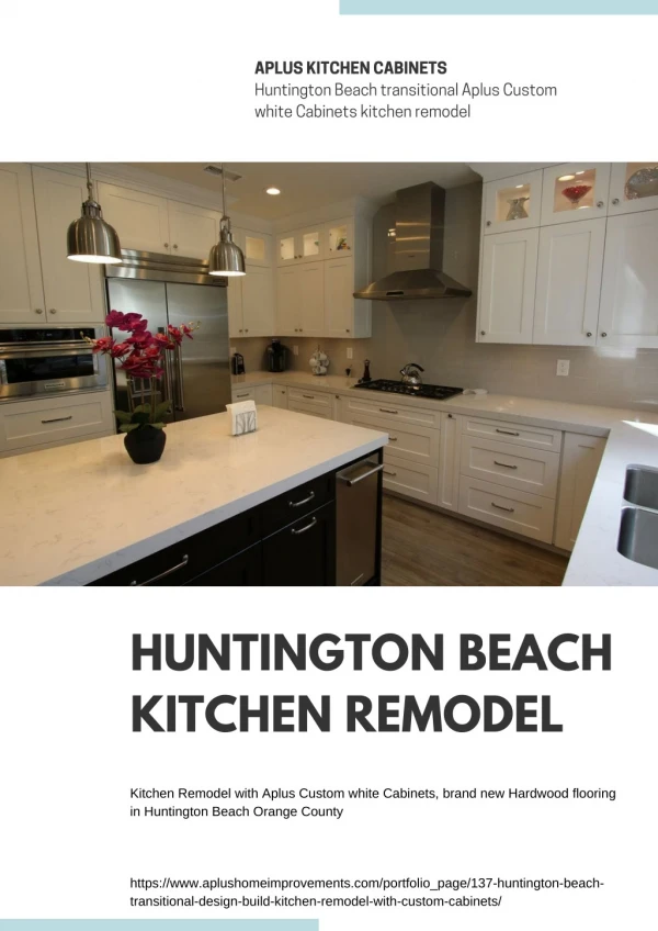 Huntington Beach Aplus white Cabinets kitchen remodel