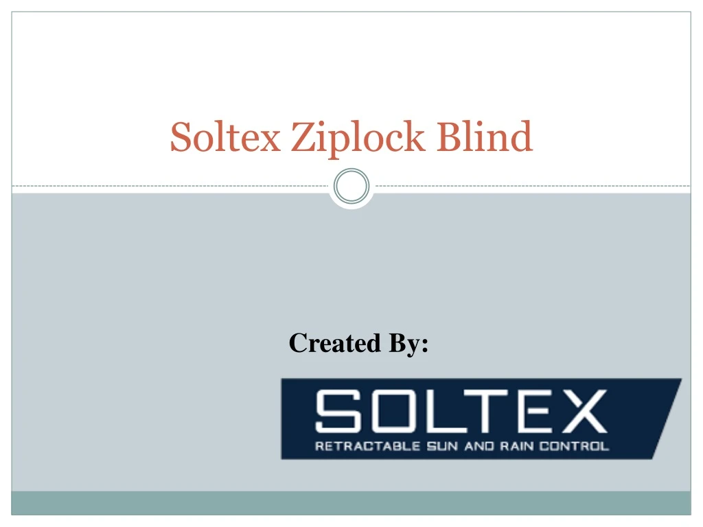 soltex ziplock blind