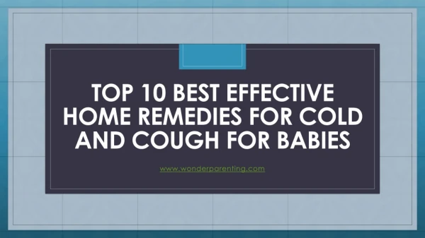 Top 10 Best Home Remedies for Constipation in Babies