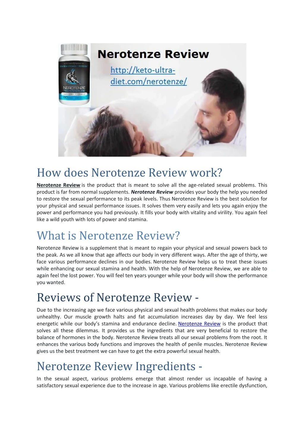 how does nerotenze review work