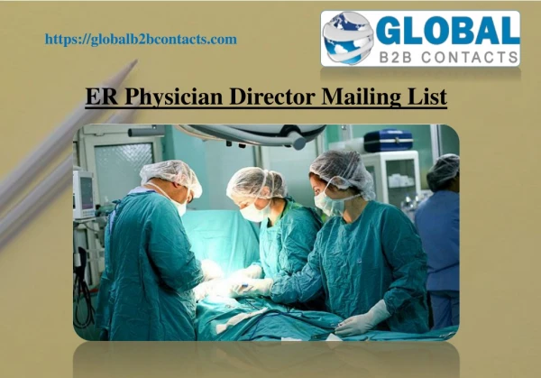 ER Physician Director Mailing List