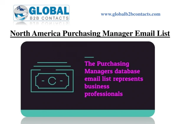 North America Purchasing Manager Email List