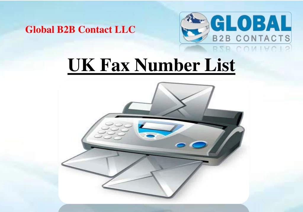 uk fax number list