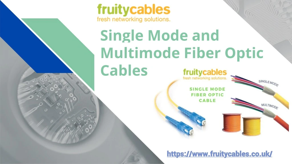 single mode and multimode fiber optic cables
