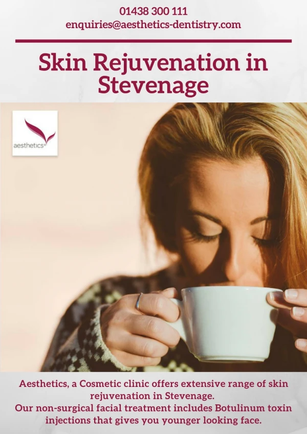 Skin Rejuvenation in Stevenage