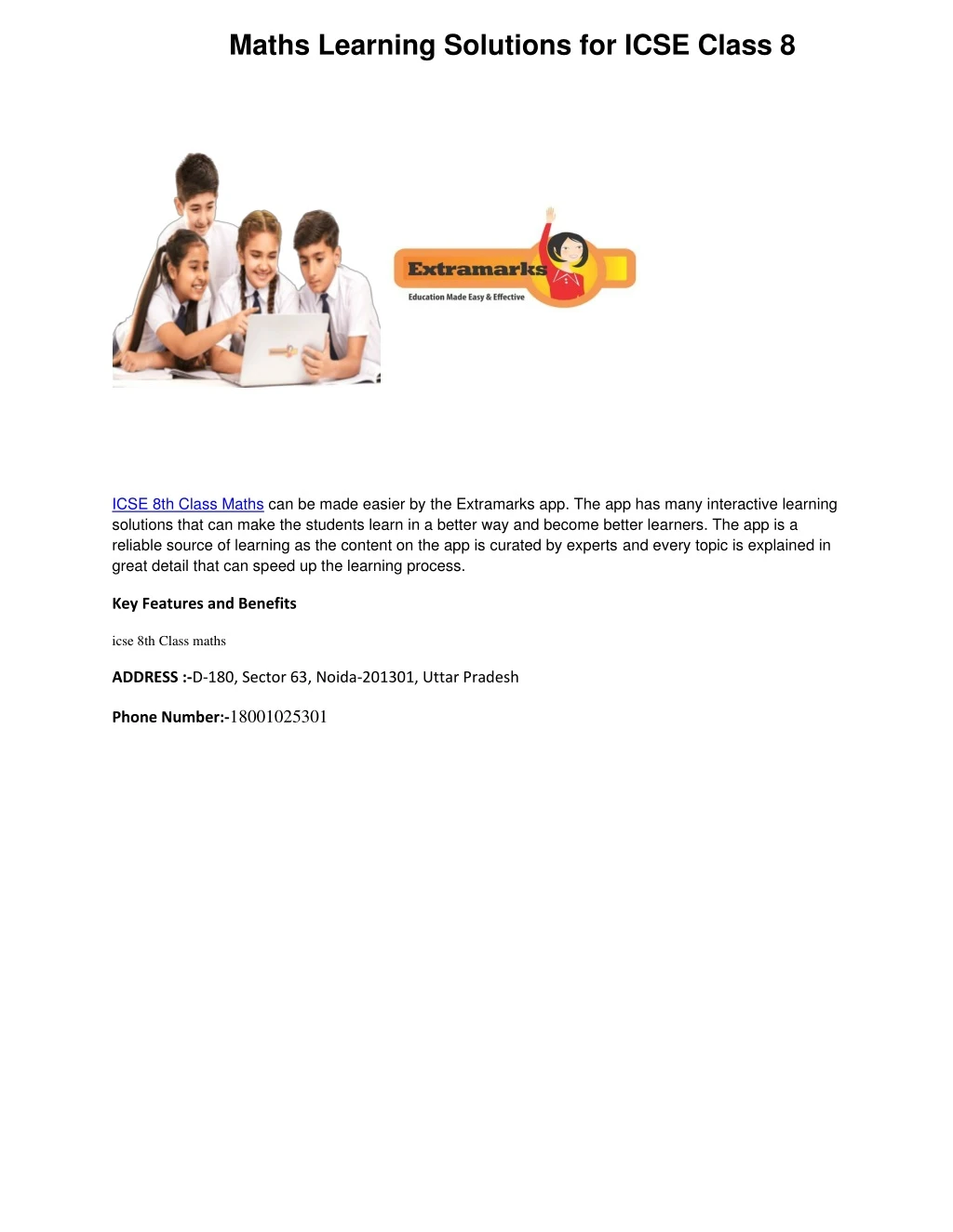 maths learning solutions for icse class 8