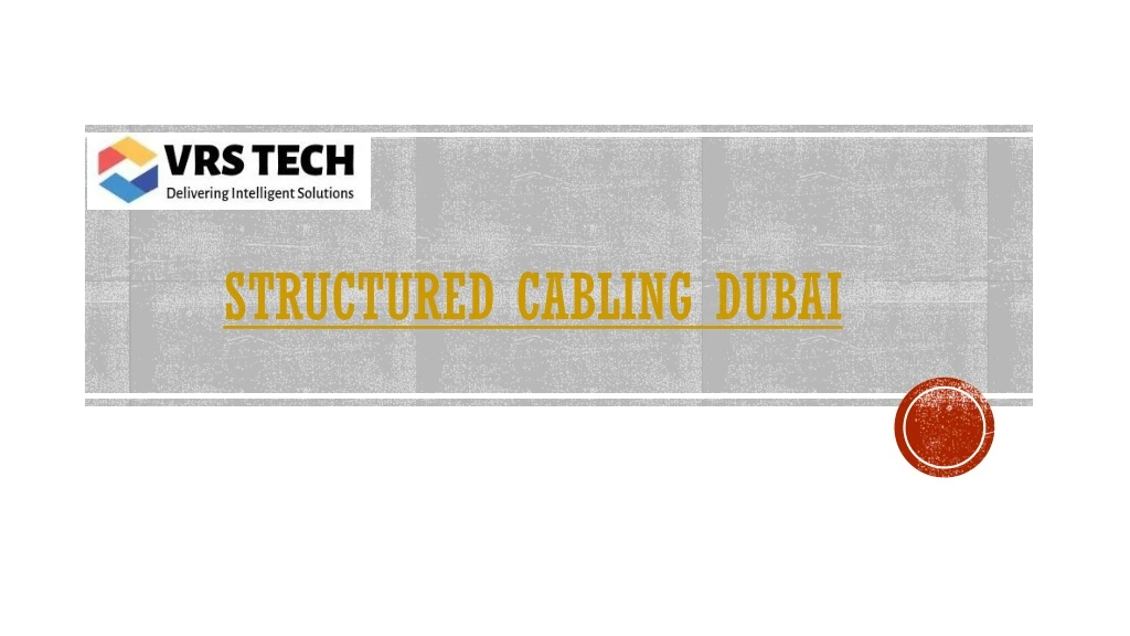 structured cabling dubai