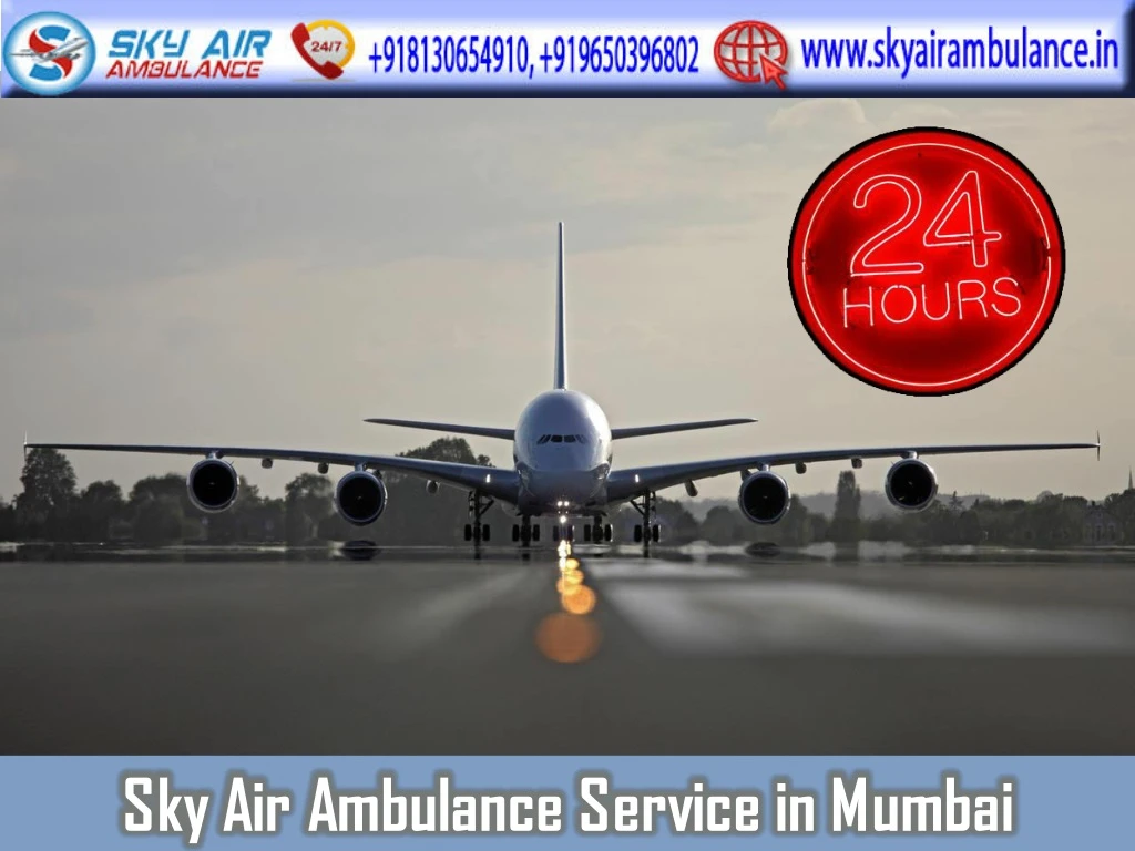 sky air ambulance service in mumbai