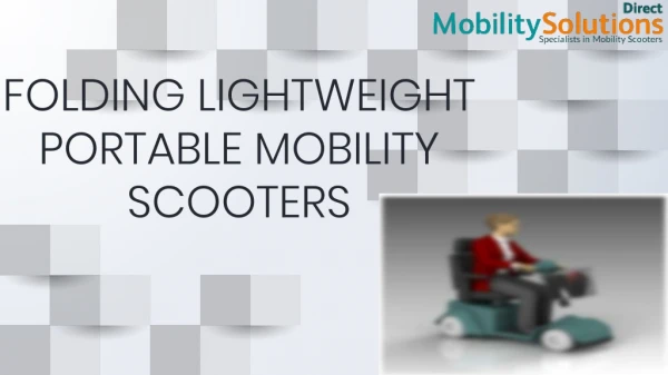 Amazing Collection of Folding Ligthweight Mobility Scooter