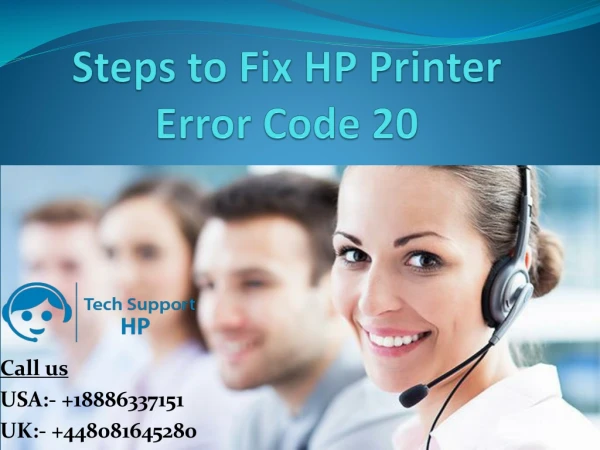 Steps to Fix HP Printer Error Code 20