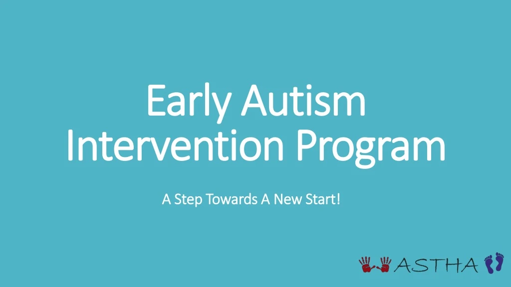early autism intervention program