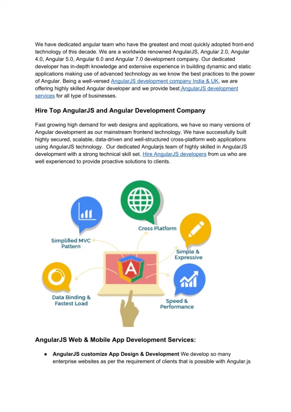 AngularJs Development Company UK & India
