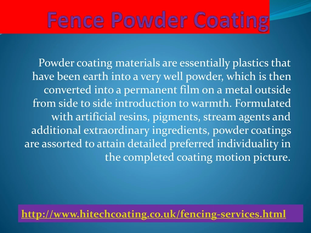 fence powder coating