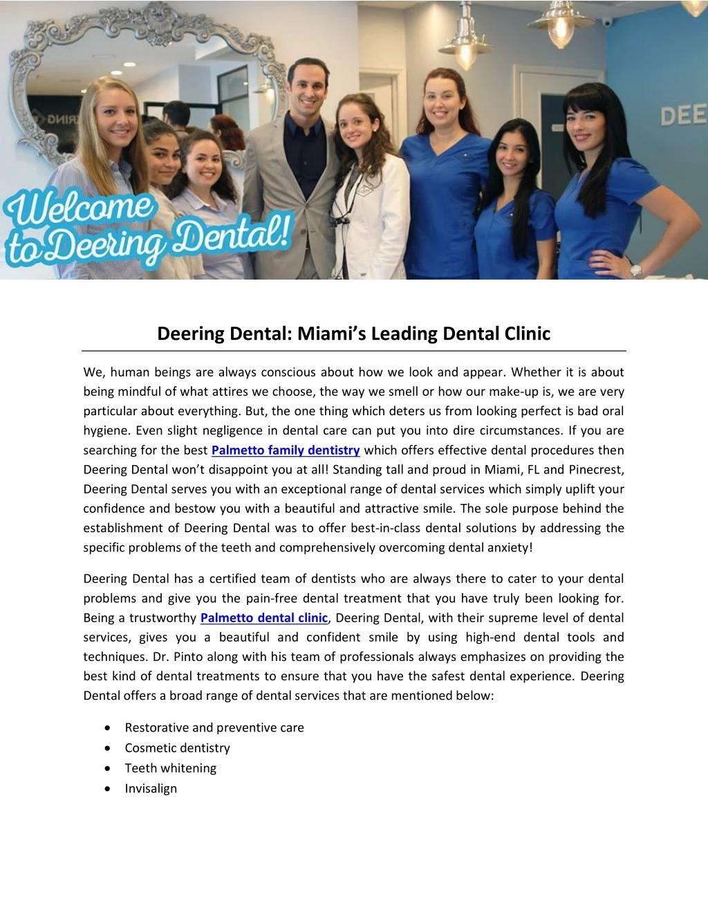 deering dental miami s leading dental clinic