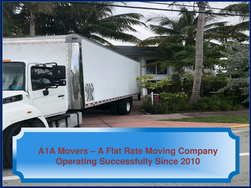 a1a movers a flat rate moving company operating
