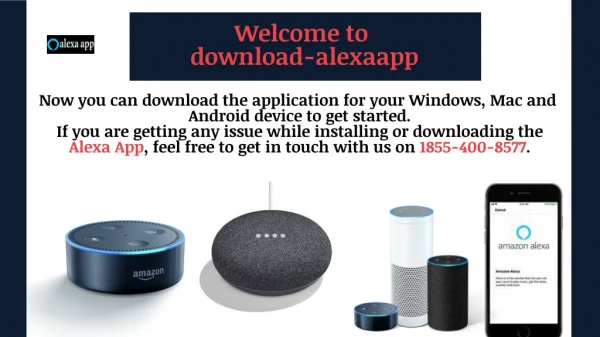 Download Alexa app for PC and install Alexa app | 1855-400-8577