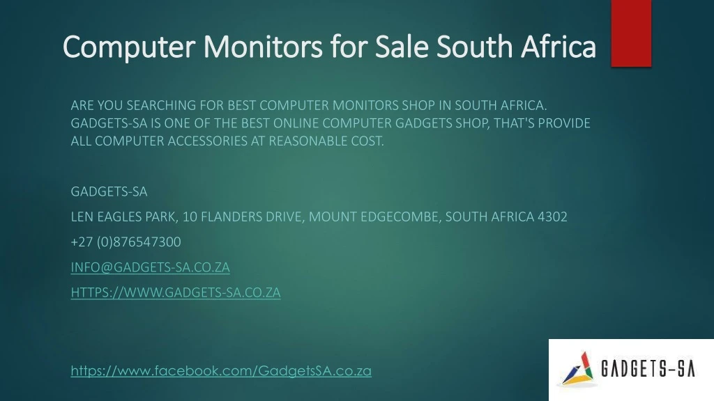 computer monitors for sale south africa computer