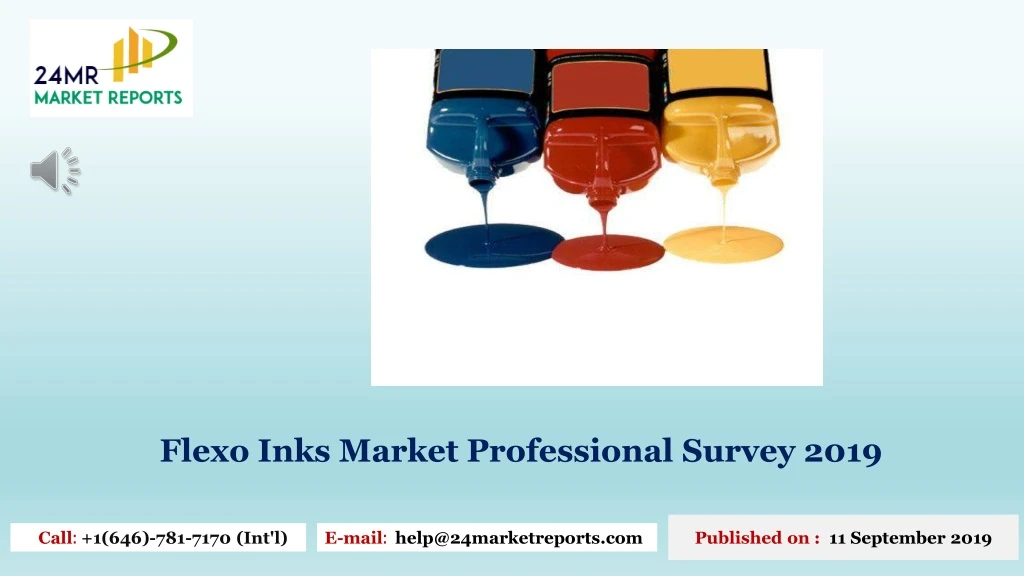 flexo inks market professional survey 2019