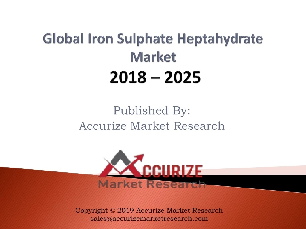 global iron sulphate heptahydrate market 2018 2025