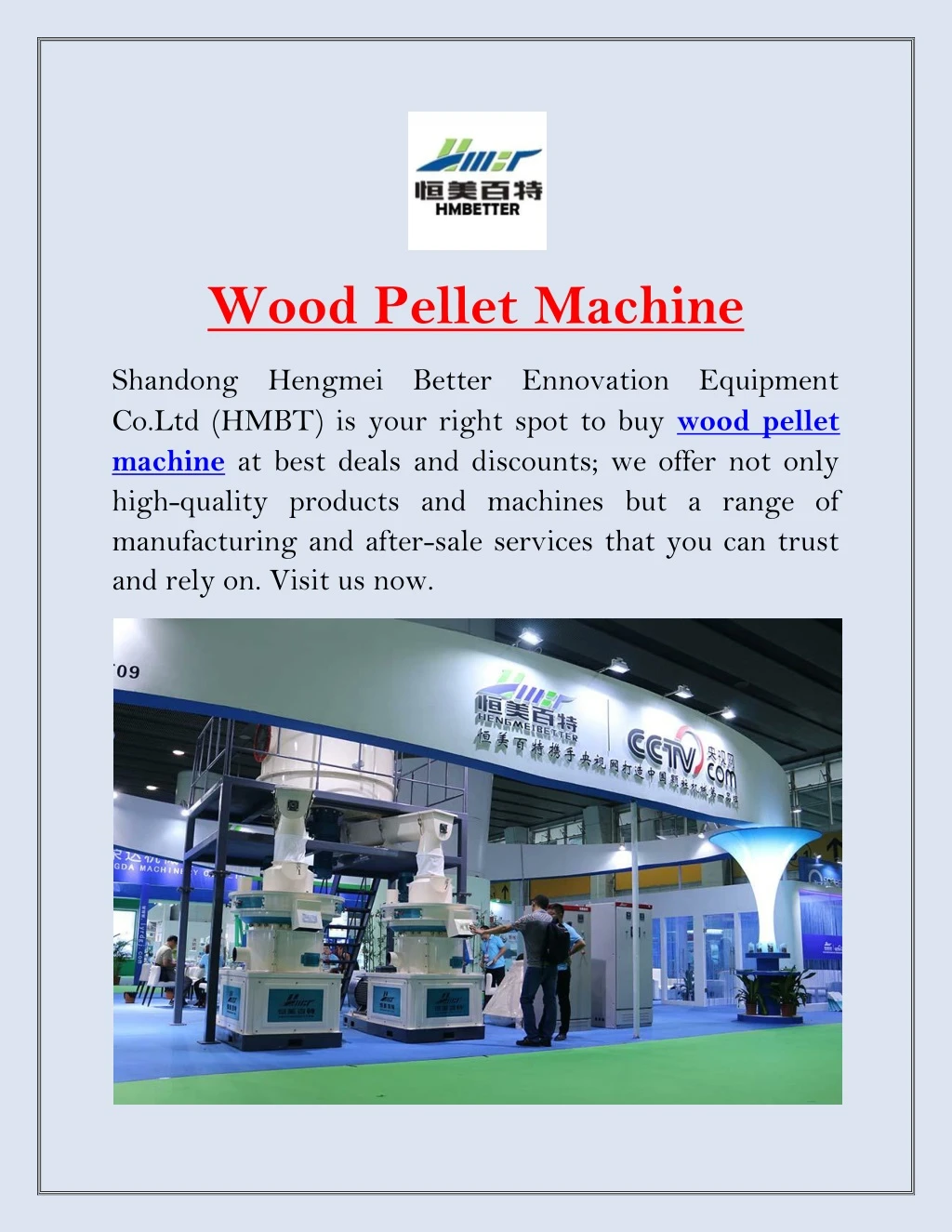 wood pellet machine