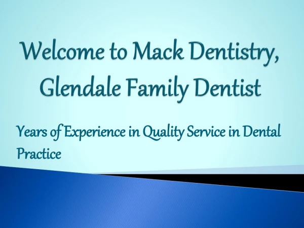 Best Dental Laser Treatment by Mack Dentistry