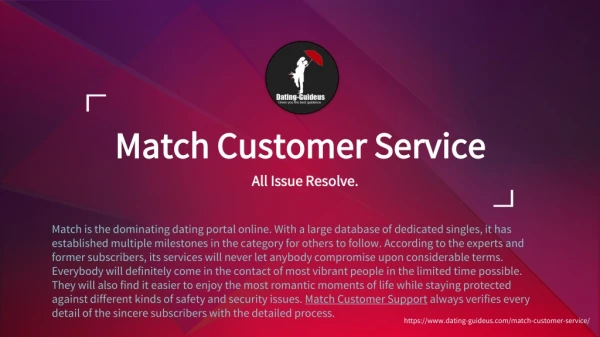 Match Com Customer Service 888-509-3806 match support number