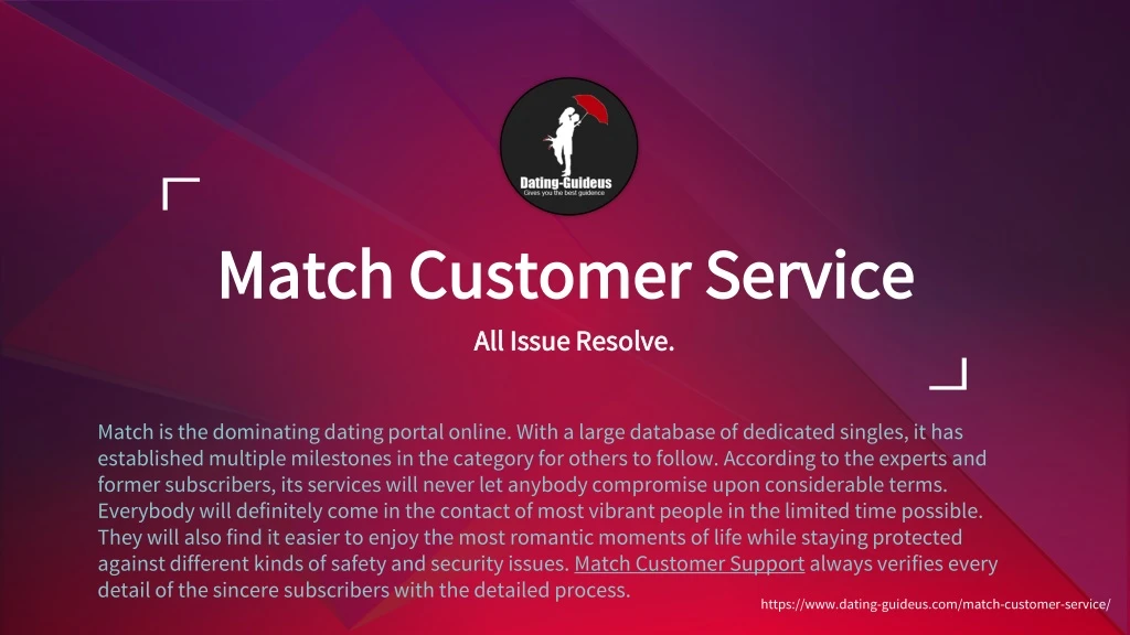 match customer service