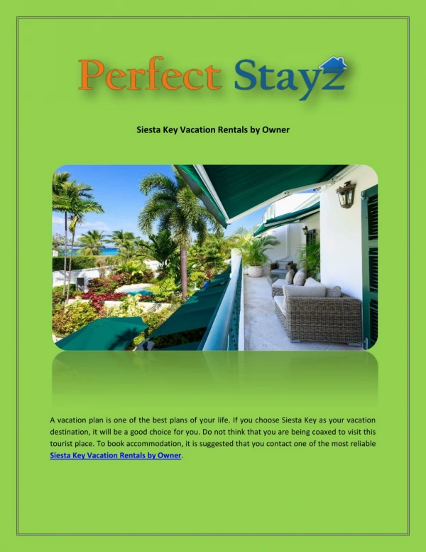 Siesta Key vacation rentals by owner