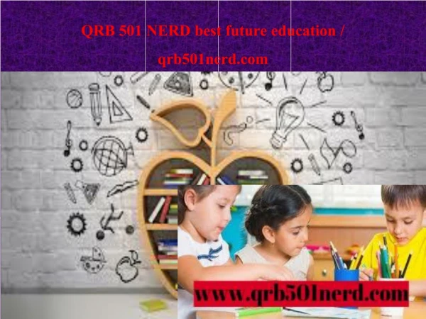 QRB 501 NERD best future education / qrb501nerd.com