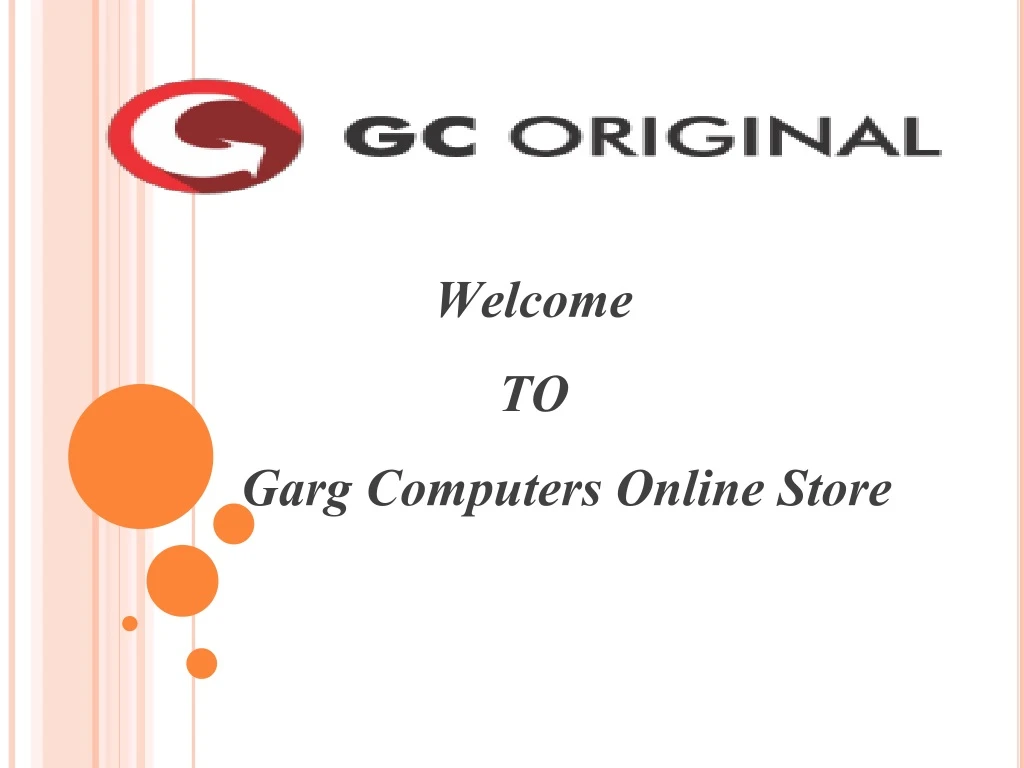 welcome to garg computers online store