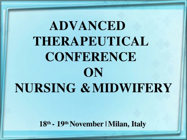 Abstract submission | Nursing Conference | Nursing Congress | Nursing Meet