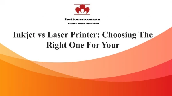 Laser vs. inkjet printers: which Printer Should You get For office