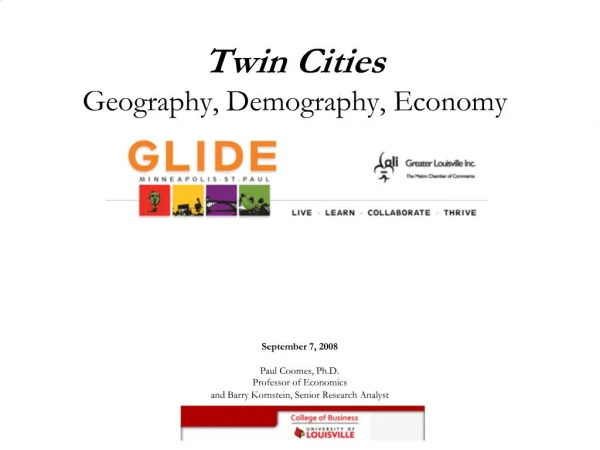 Twin Cities Geography, Demography, Economy