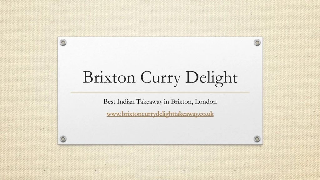 brixton curry delight