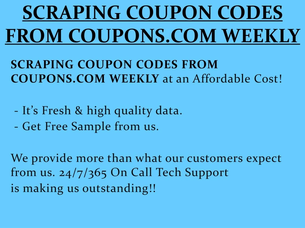 scraping coupon codes from coupons com weekly