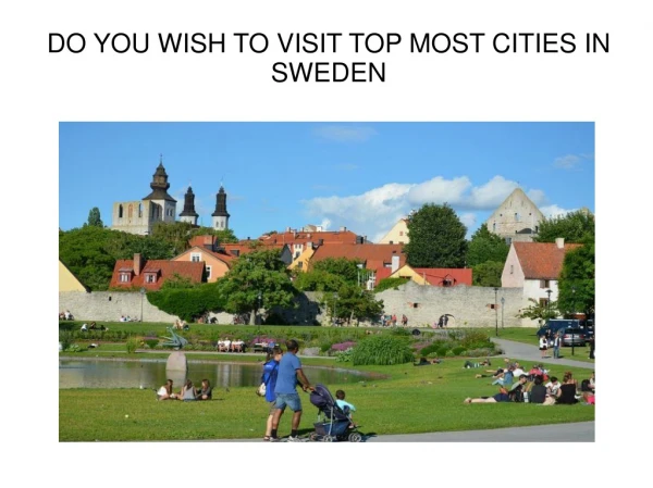 Top most cities in Sweden