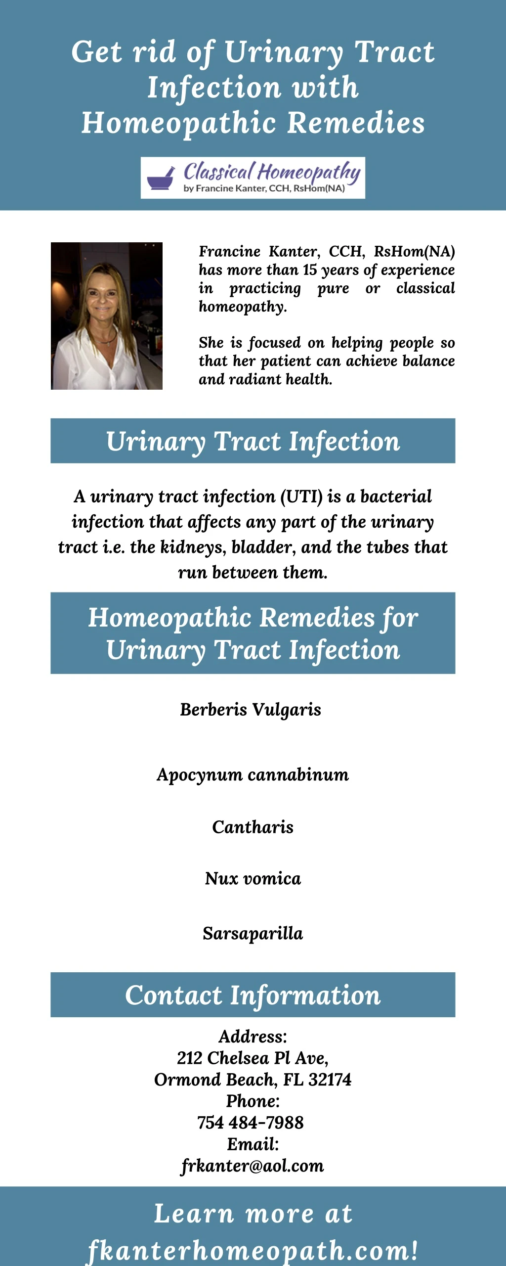 get rid of urinary tract infection with